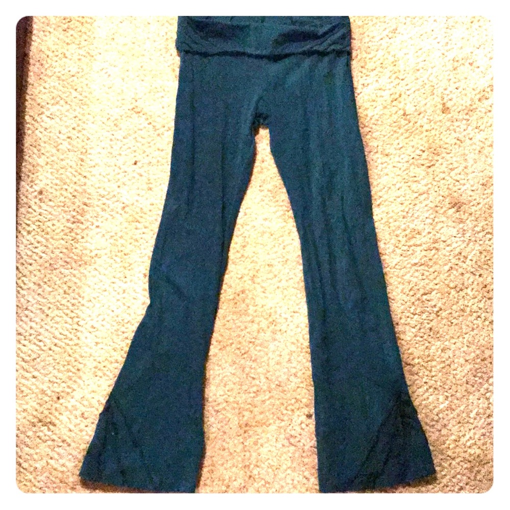 Blue synergy stretchy dance yoga pants Small